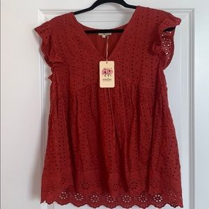 Entro lace babydoll style top